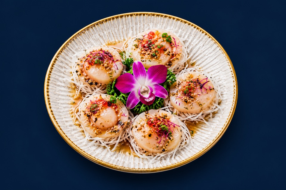 Pink Scallop Carpaccio
