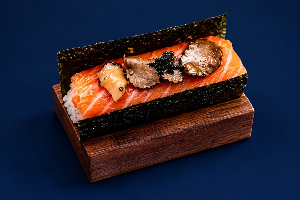Salmon, Truffle & Caviar Hand Roll