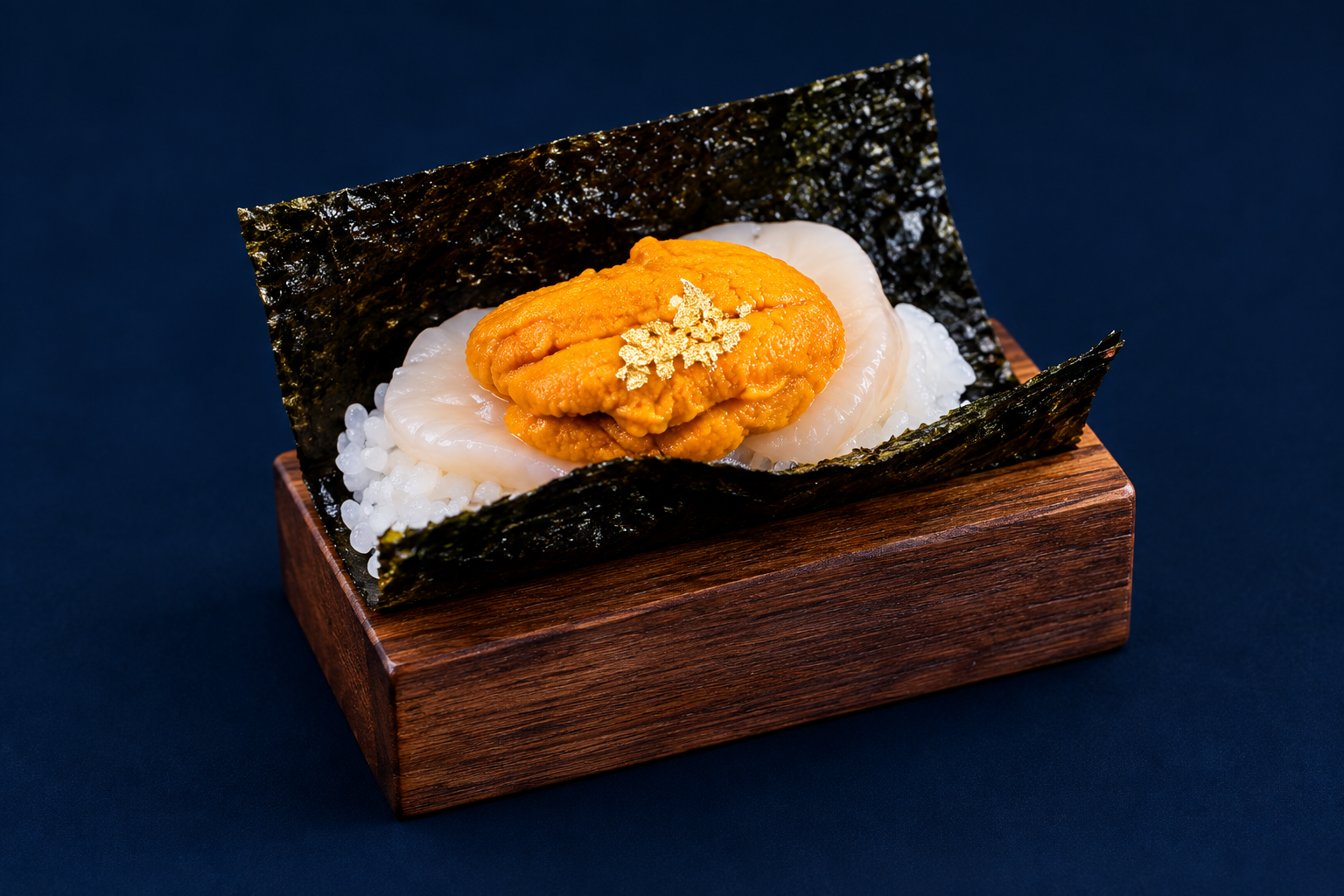 Scallop & Uni Hand Roll